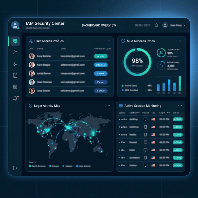 Identity and Access Management - IBM ISIM and IGI enterprise identity governance dashboard