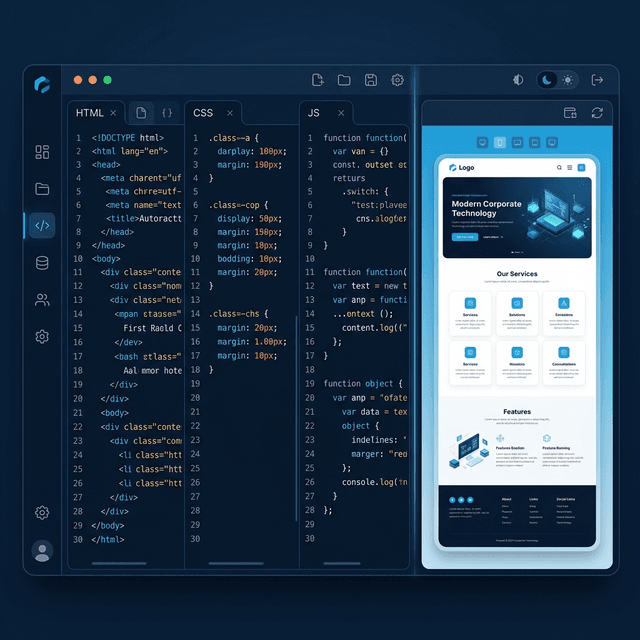 Web Development Services - Custom websites and web applications dashboard